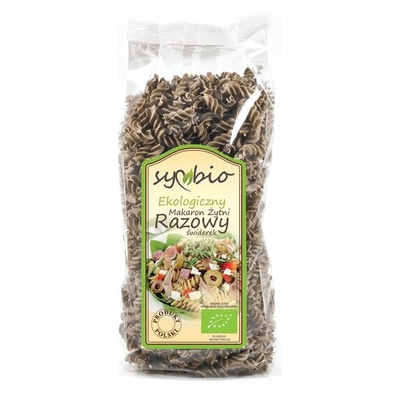 Makaron żytni razowy świderki 400 g BIO Symbio cena 5,20zł