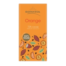 Czekolada gorzka z kawałkami pomarańczy 100g BIO Bonvita