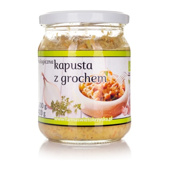 Kapusta z grochem 420 g BIO Farma Świętokrzyska cena 10,09zł