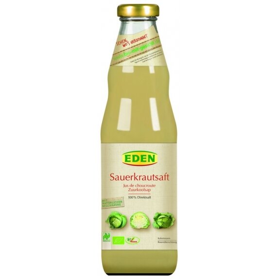 Sok z kapusty kiszonej z solą morską BIO 750 ml Eden cena 11,45zł