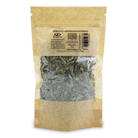 Herbata zielona japońska sencha 70 g BIO Solida Food cena 4,98$