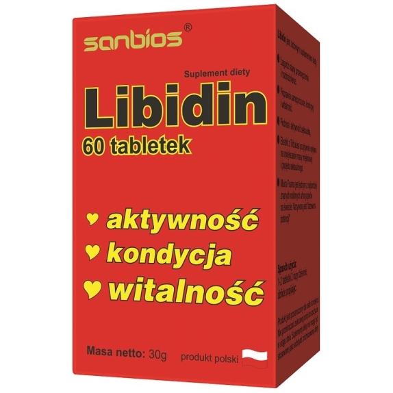 Sanbios libidin 0,5mg x 60tabletek cena 24,90zł