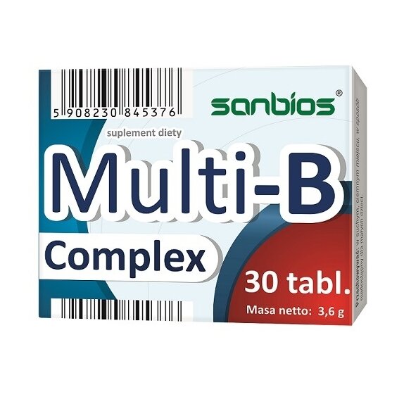 Sanbios multi-B-Complex 30 tabletek cena 13,90zł