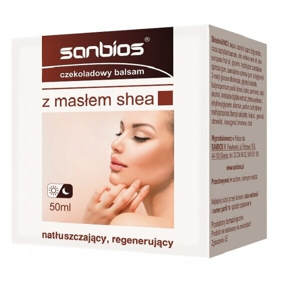 Sanbios balsam czekoladowy z masłem shea 50 ml cena €4,71