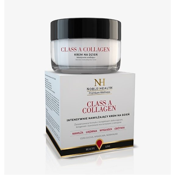Class A Collagen krem kolagenowy na dzień intensywnie nawilżający 50ml Noble Health cena 39,15zł