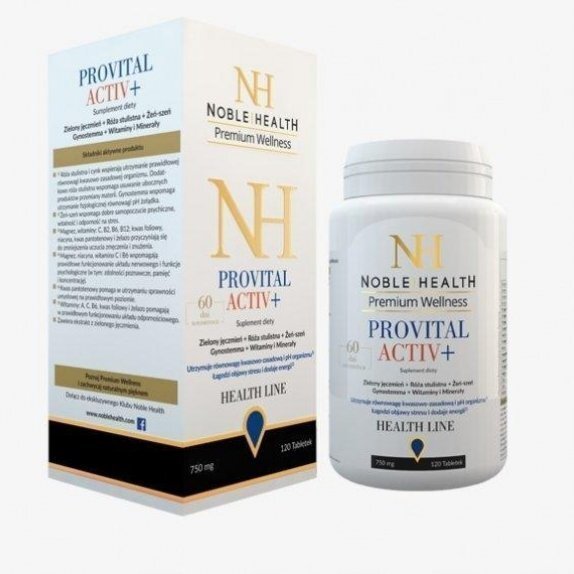 Provital Activ+ 120 tabletek Noble Health cena 32,33zł
