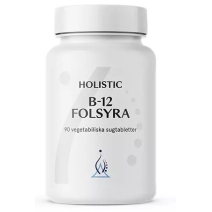 Holistic B-12 Folsyra 90 tabletek do ssania