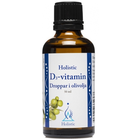 Holistic Witamina D3 Droppar i olivolja 50 ml cena 74,90zł