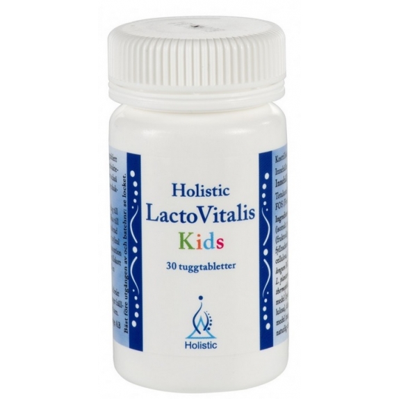 Holistic LactoVitalis Kids probiotyk dla dzieci dobre bakterie 30 tabletek do żucia cena 90,00zł