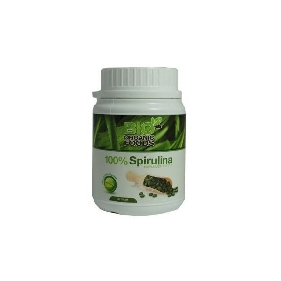 Spirulina 300 g (1500 tabletek po 200 mg) Bio Organic Foods cena 68,15zł