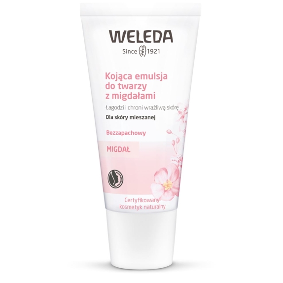 Kojąca emulsja do twarzy z migdałami ECO 30 ml Weleda cena 38,95zł