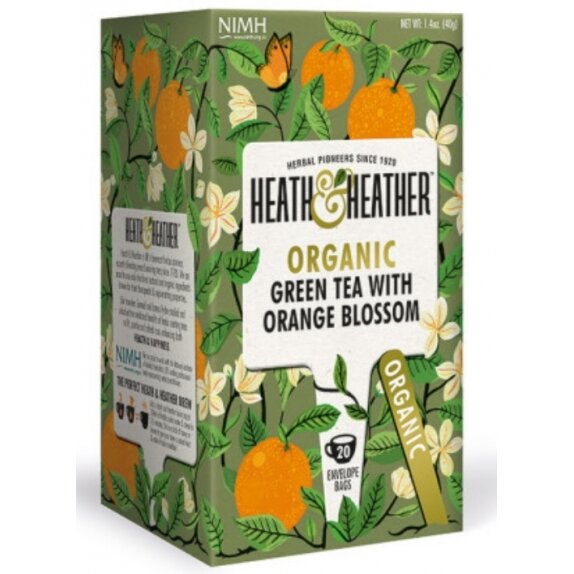 Herbata Green Tea Orange Blossom Heath Heather 40 g BIO Pięć Przemian cena €2,71