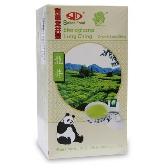 Herbata zielona lung ching ekspresowa 25 x 2 g Solida Food cena 10,29zł