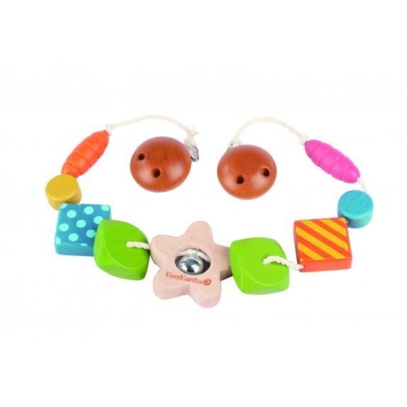 Pomysł na prezent dla dziecka drewniana zawieszka do wózka gwiazdka 56 cm EverEarth cena 59,05zł