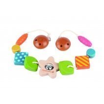 Pomysł na prezent dla dziecka drewniana zawieszka do wózka gwiazdka 56 cm EverEarth cena 59,05zł