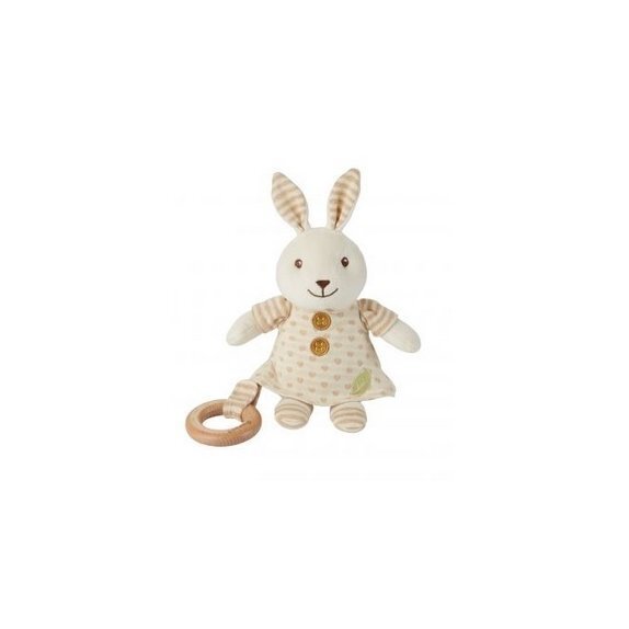 Pomysł na prezent dla dziecka przytulak króliczek z ekologicznej bawełny 1 sztuka EverEarth cena €21,22