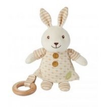 Pomysł na prezent dla dziecka przytulak króliczek z ekologicznej bawełny 1 sztuka EverEarth cena 72,25zł