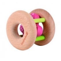 Pomysł na prezent dla dziecka drewniana grzechotka kwiatek EverEarth + napój jabłkowy 200ml cena 39,85zł