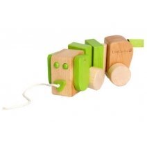 Pomysł na prezent dla dziecka drewniany piesek do ciągnięcia na sznurku od 18 miesiąca EverEarth cena 51,09zł