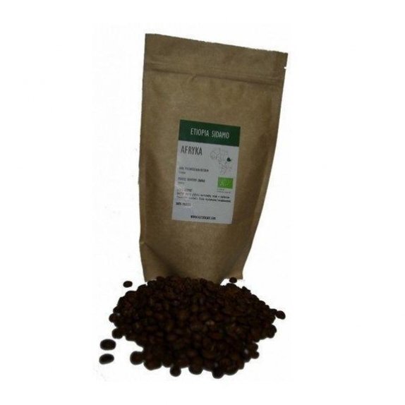 Kawa ekologiczna Arabica Etiopia Sidamo Organic 100g cena €3,01