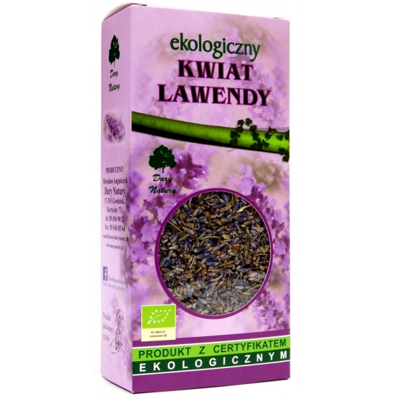 Lawenda kwiat 50 g BIO Dary Natury cena 13,15zł