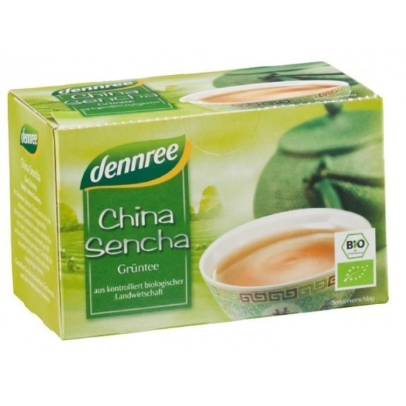 Herbata zielona Chińska Sencha ekspresowa 20 saszetek Dennree cena 7,89zł