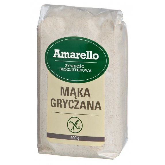 Mąka gryczana bezglutenowa 500 g Amarello cena 10,76zł