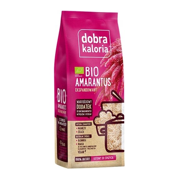 Amarantus ekspandowany BIO 120 g Dobra Kaloria cena 9,49zł