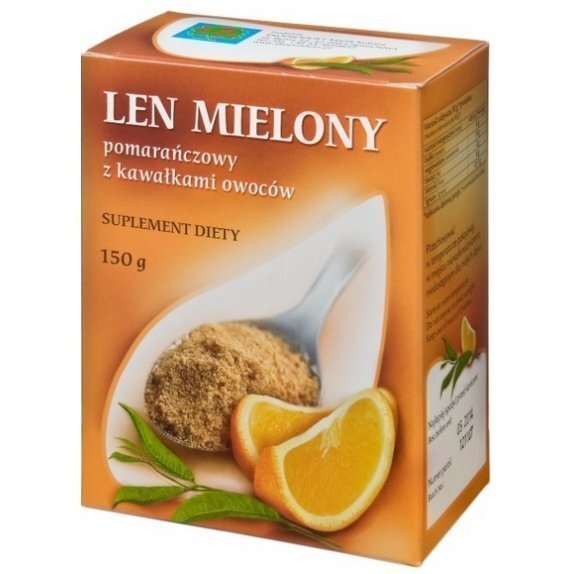 Len mielony o smaku pomarańczy 150 g Ekoprodukt cena 5,70zł