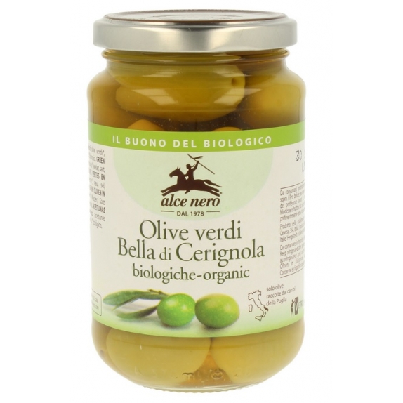 Oliwki zielone z pestką w zalewie 350 g BIO Alce Nero cena 23,09zł
