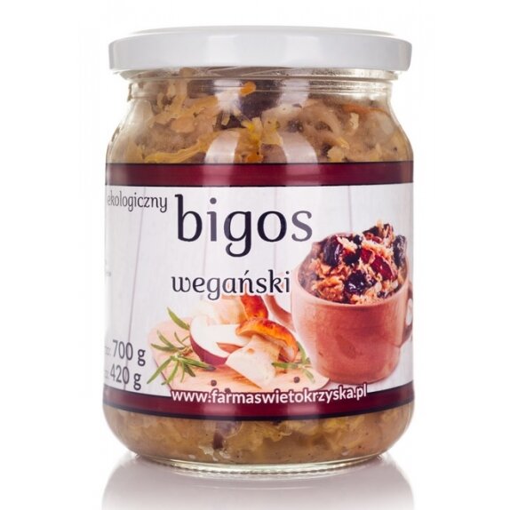 Bigos wegański 420g Farma Świętokrzyska cena 12,59zł