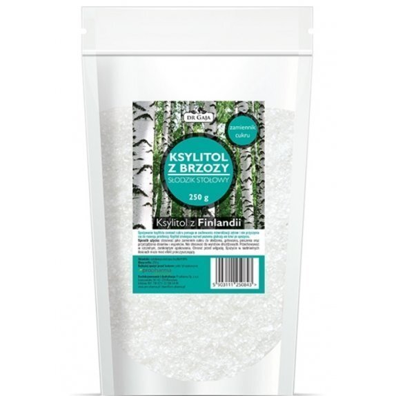 Ksylitol Fiński, cukier brzozowy 250g Dr Gaja cena 12,15zł