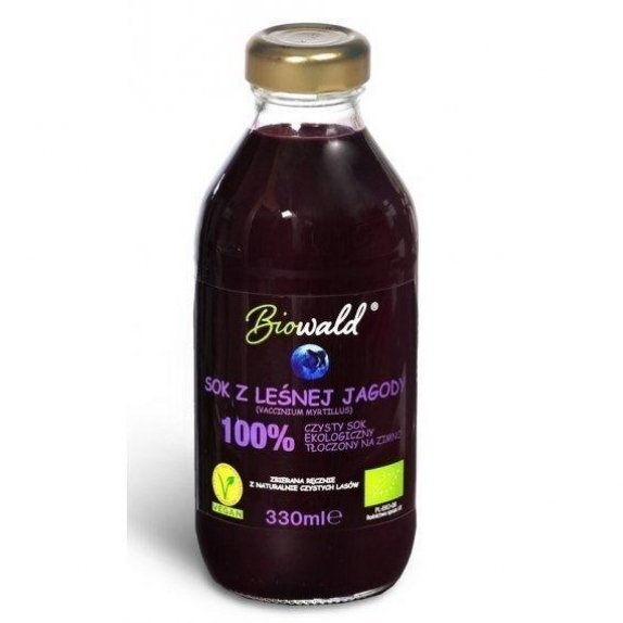 Sok z jagody leśnej 330 ml Biowald cena 4,03$