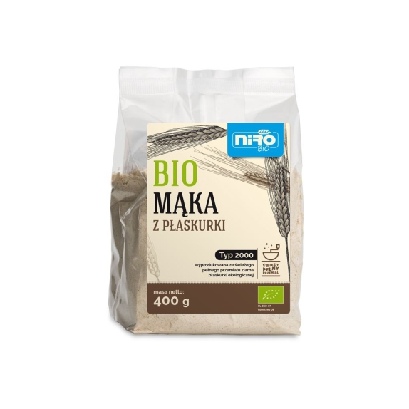 Mąka z płaskurki 400 g BIO Niro  cena 2,58$