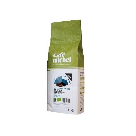 Kawa ziarnista bezkofeinowa Etiopia 1 kg Cafe Michel cena 28,44$