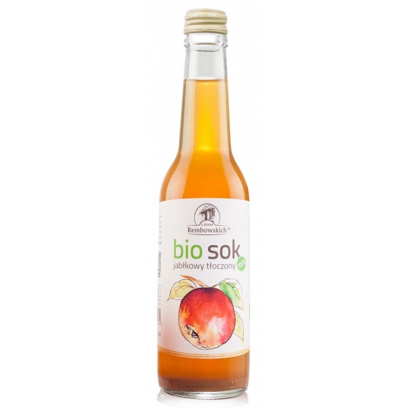 Sok jabłkowy tłoczony 275 ml BIO Rembowscy cena 5,15zł