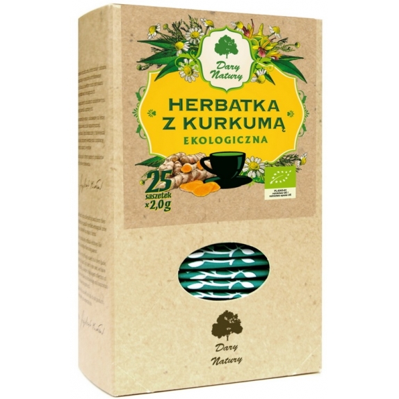 Herbatka z kurkumą 25x5 g BIO Dary Natury cena 11,85zł