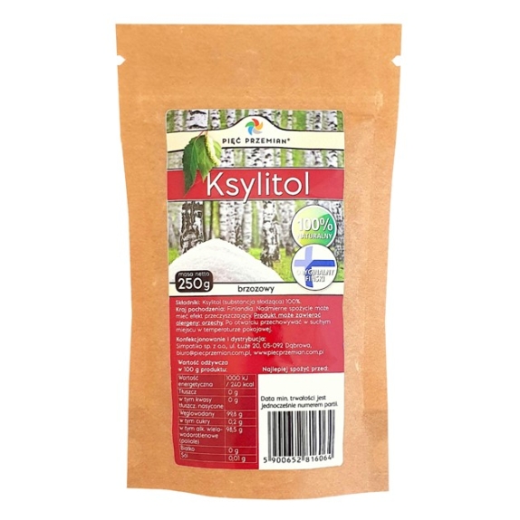 Ksylitol 250 g Pięć Przemian cena 13,89zł