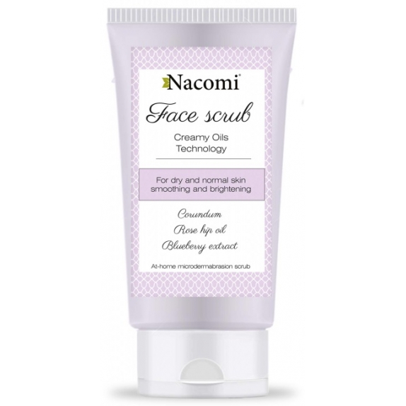 Nacomi peeling do twarzy wygładzajacy 85 ml + próbka w kształcie serca GRATIS cena €4,05