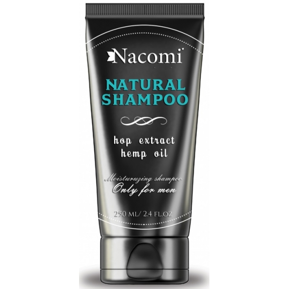 Nacomi men naturalny szampon dla mężczyzn z olejem konopnym i ekstraktem z chmielu 250 ml cena €5,40