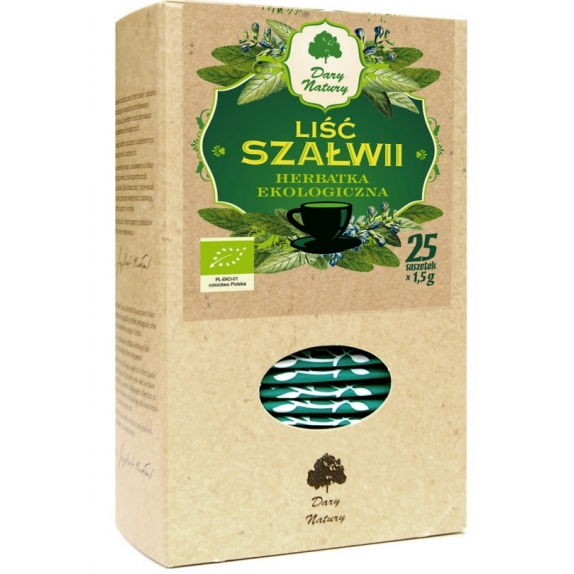 Szałwia liść 25saszetek x 1,5 g BIO Dary Natury cena 8,89zł