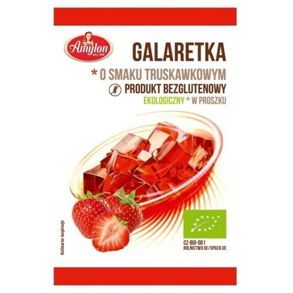 Galaretka o smaku truskawkowym, bezglutenowa 40 g Amylon cena 4,49zł