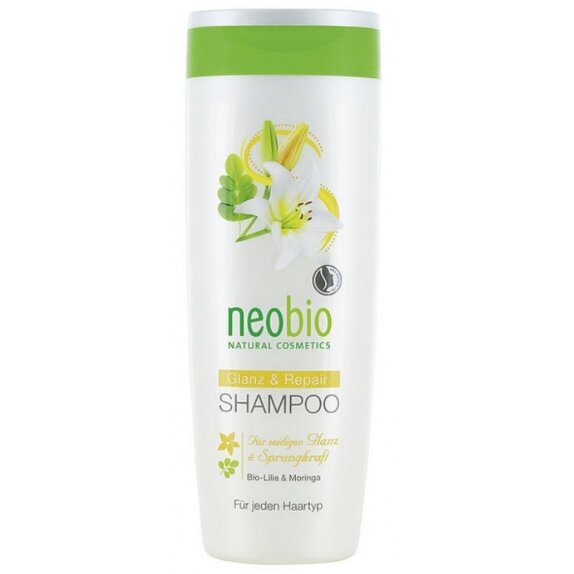 Neobio szampon do włosów zniszczonych z wyciągiem z lilii i moringa 250 ml ECO cena 3,58$