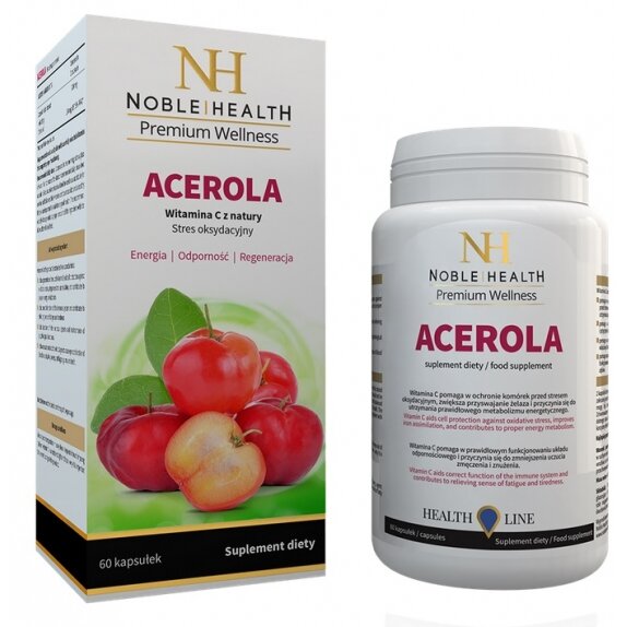 Acerola 60 kapsułek Noble Health cena 25,60zł