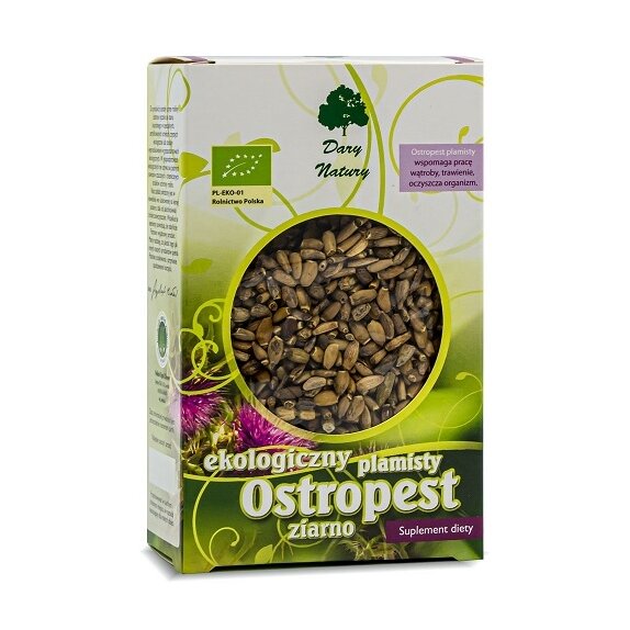 Ostropest plamisty ziarno 100 g BIO Dary Natury cena 7,75zł