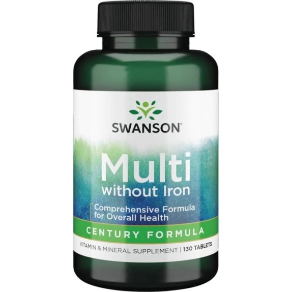 Swanson Century Formula bez żelaza 130 tabletek cena €11,95