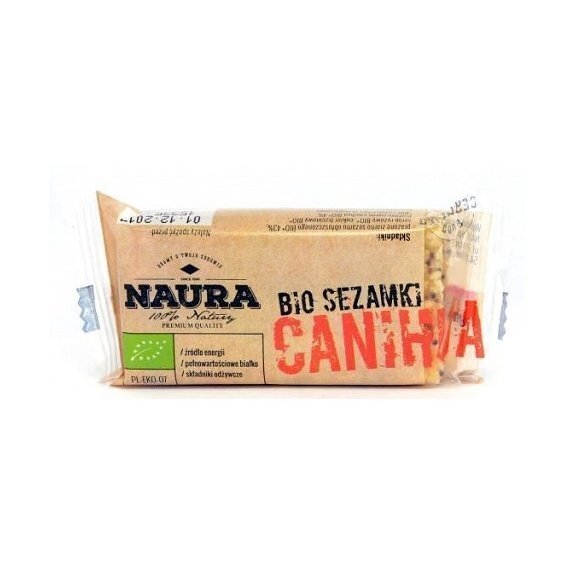 Baton sezamki z canihua 27 g Bio Naura cena 0,73$