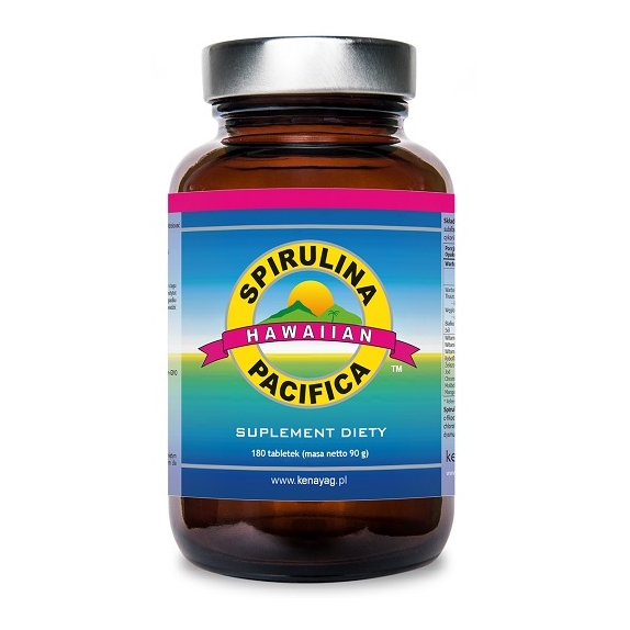 Spirulina Pacifica® hawajska 500 mg 180 tabletek Kenay cena 52,90zł
