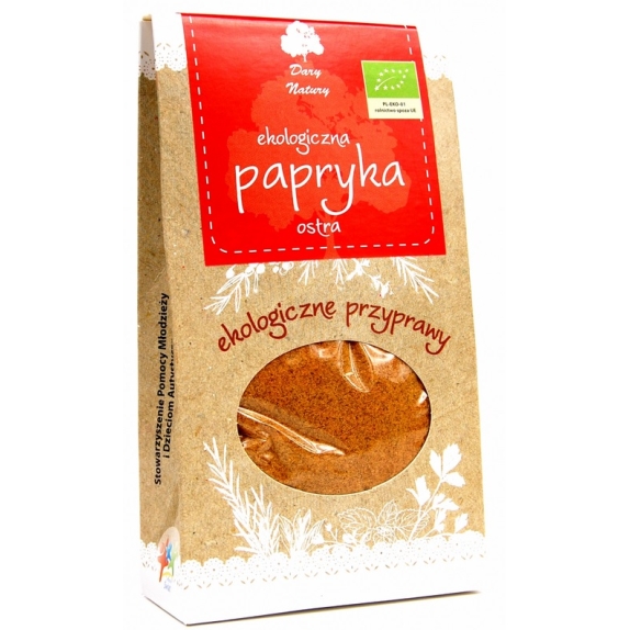 Papryka ostra 90 g BIO Dary Natury cena 14,25zł