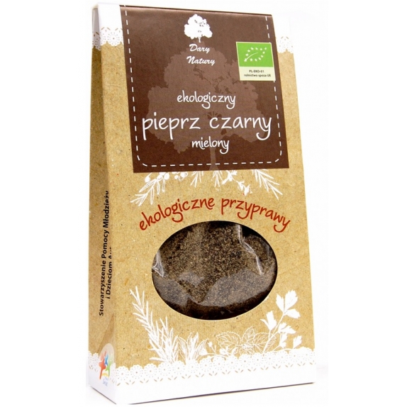 Pieprz czarny mielony 50 g BIO Dary Natury cena 12,75zł